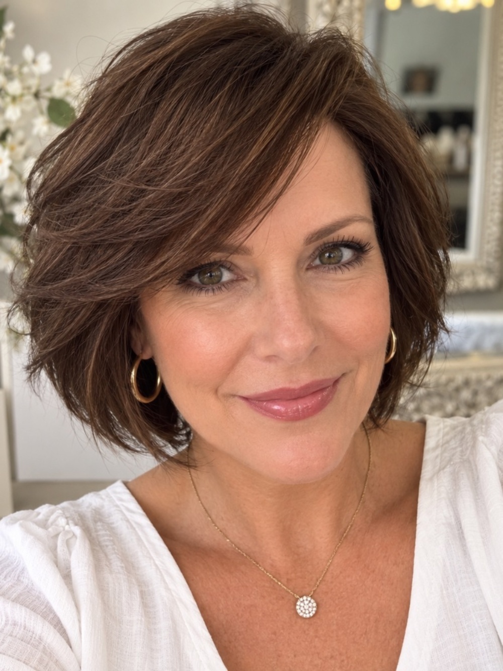 Human Hair Wig by Jon Renau, Ignite, petite size, color 6RN natural brown